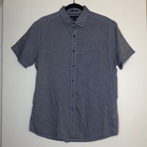 Marc Anthony Men’s Blue Patterned Button Up